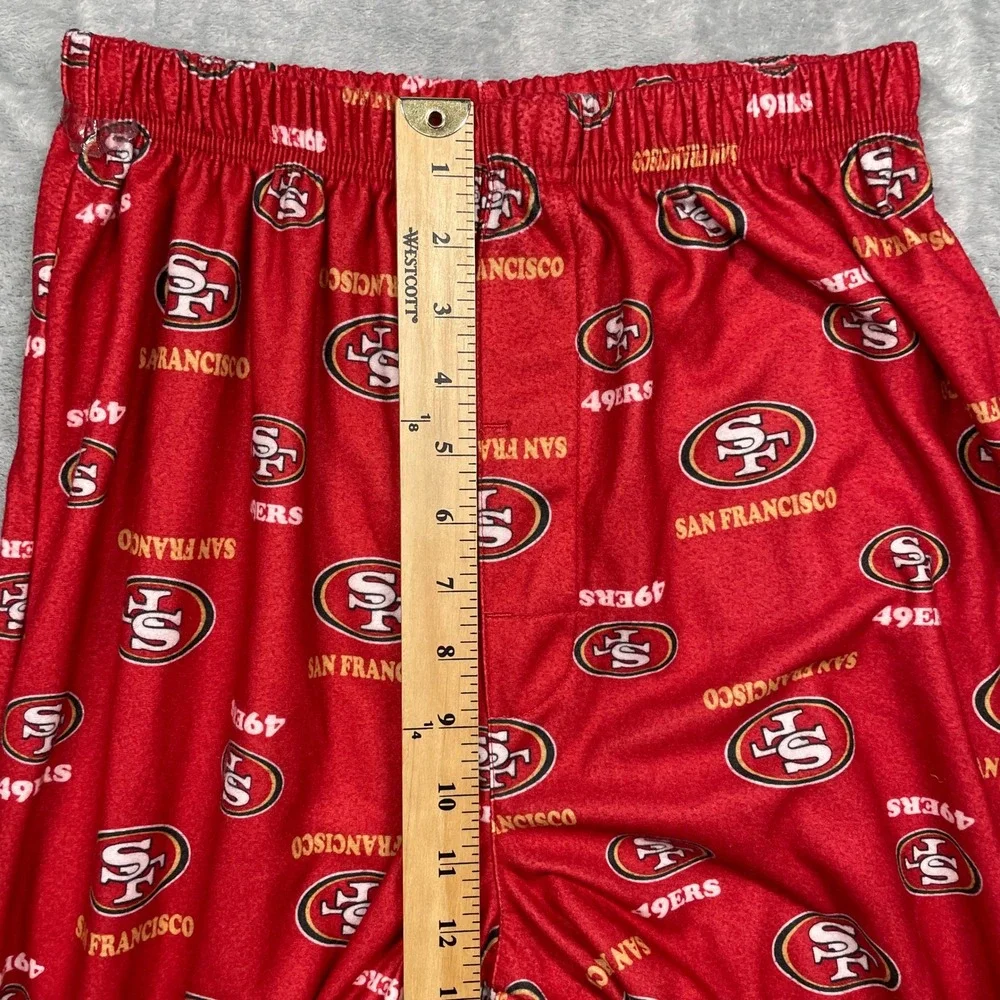 NFL Team Apparel San Francisco 49ers Pajama Pants Youth‎ XL 16/18 Red Logo Print